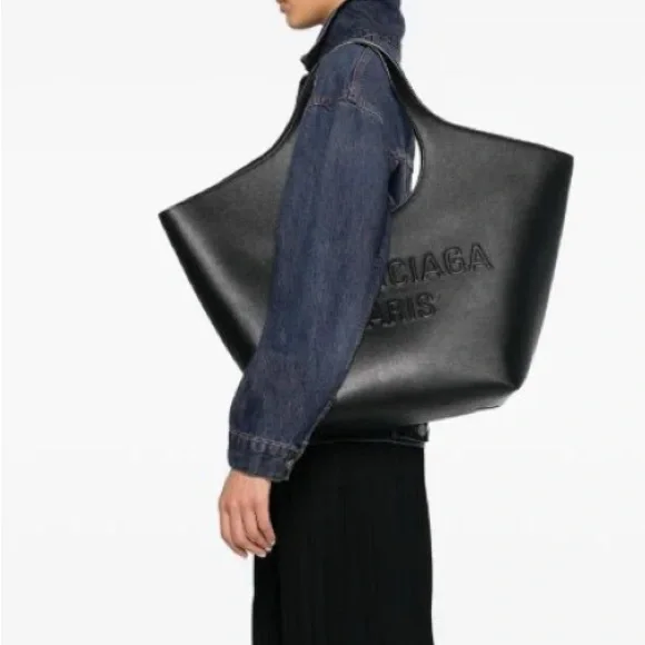 Trend 2025 Balenciaga Mary Kate Tote Medium BAG BLACK shopper - Picture 2 of 8